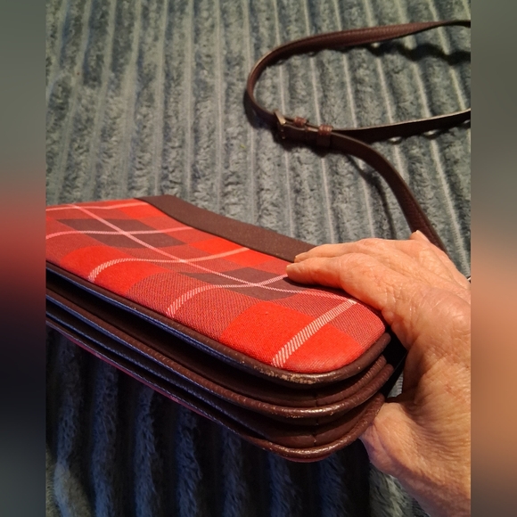 Kate Spade Leila Plaid Triple Gusset Crossbody  - Picture 9 of 16